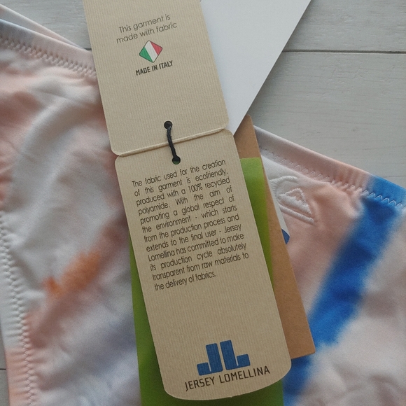 QUIKSILVER NEW Classic Cheeky Bikini Bottoms Marlin Tie-Dye Stripe - Picture 7 of 11